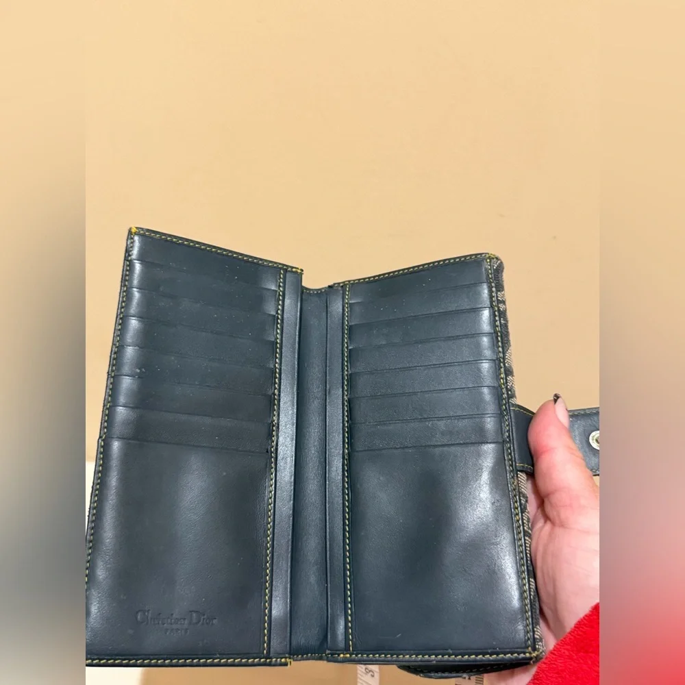 Dior Denim Trotter Saddle Long Wallet